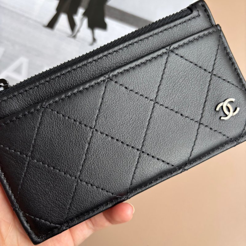 ::CHANEL:: AP3823 So Black Card Holder 黑色卡片零錢包 卡夾-4