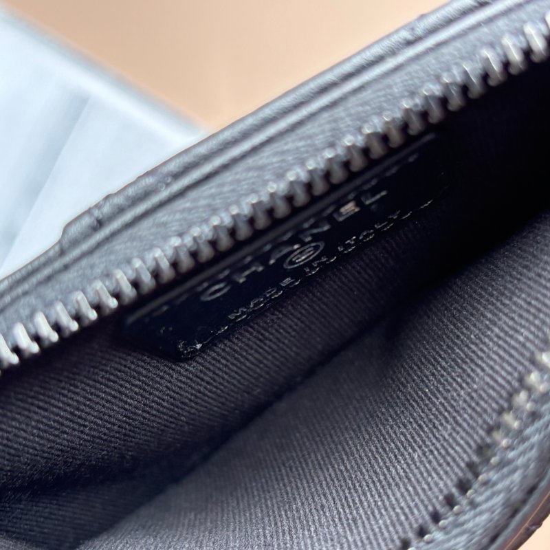 ::CHANEL:: AP3823 So Black Card Holder 黑色卡片零錢包 卡夾-7