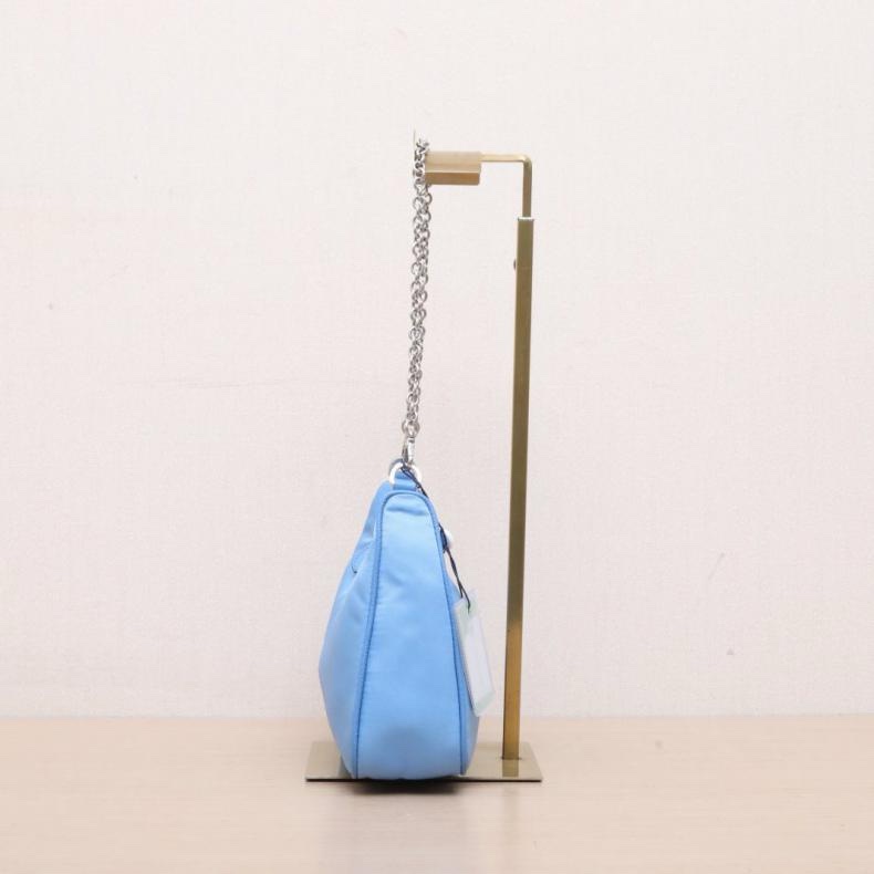 PRADA(普拉達) Hobo 三合一 藍色 帆布-1