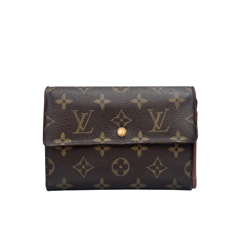 Louis Vuitton 滿版老花中夾-0