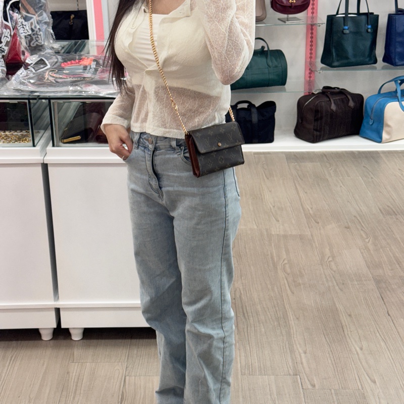 Louis Vuitton 滿版老花中夾-3