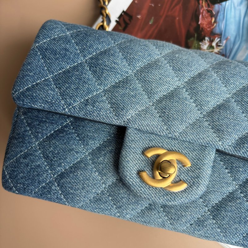 ::CHANEL:: A69900 漸層丹寧金雙C COCO 20-3