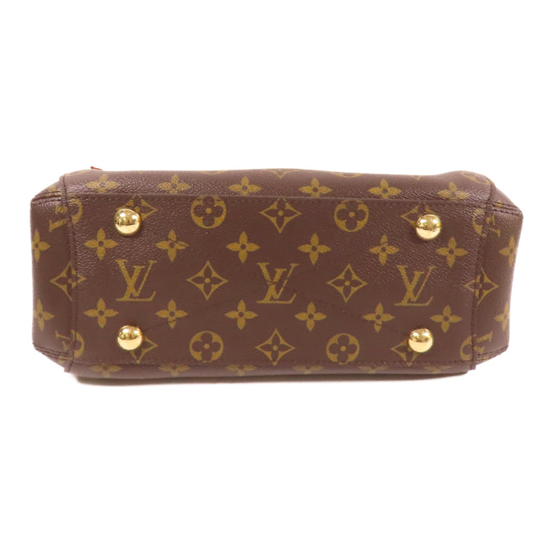 LOUIS VUITTON Monogram Montaigne BB金扣手挽肩背兩用袋棕色-3