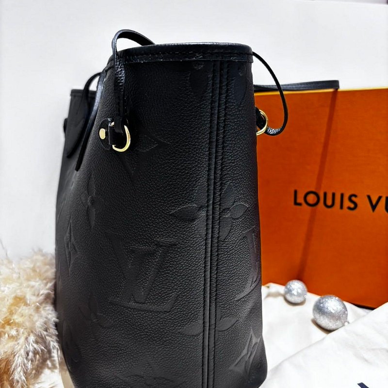 *SHIHNA名牌精品*LV Neverfull MM 黑壓紋托特包-1