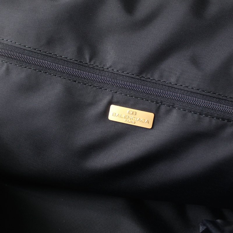Balenciaga巴黎世家黑色尼龍旅行包-6