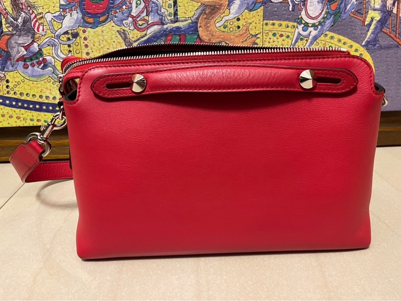 FENDI 紅色by the way Boston包 降價喜歡快帶走-7