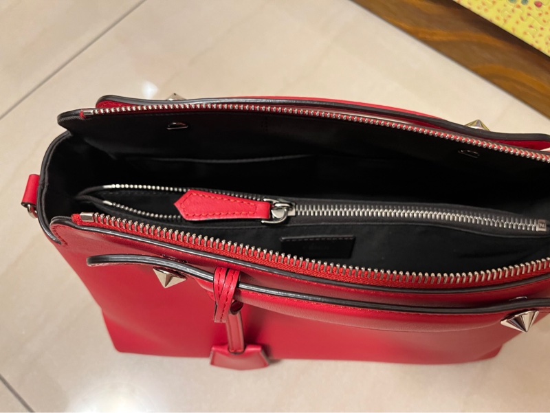 FENDI 紅色by the way Boston包 降價喜歡快帶走-21