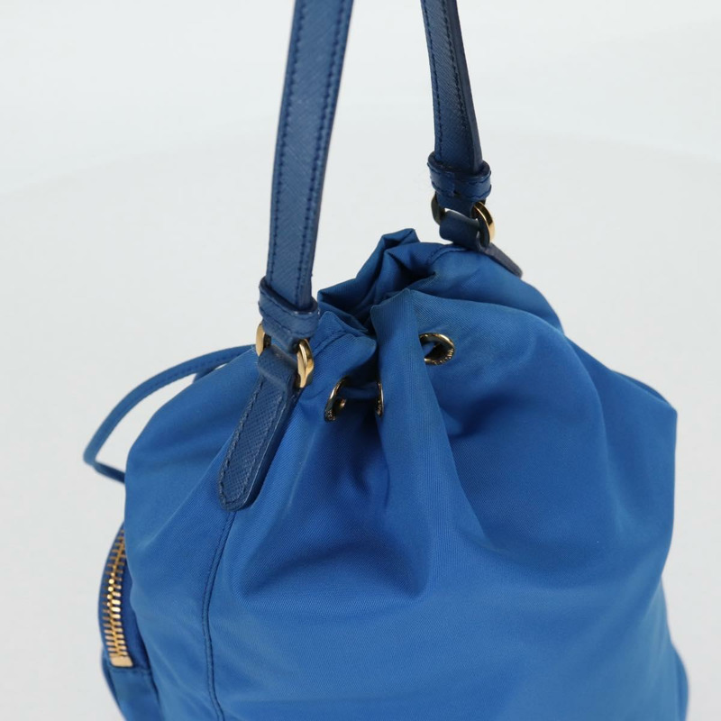 【日本直送】PRADA 尼龍雙肩手提包 藍色金色 正品 127263V-5