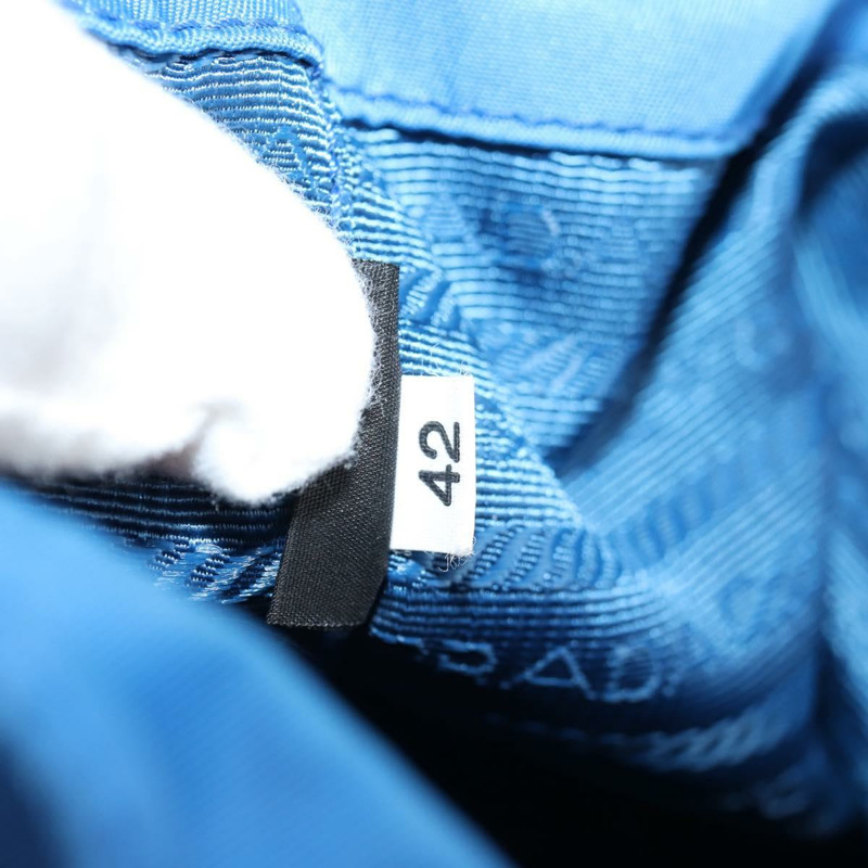 【日本直送】PRADA 尼龍雙肩手提包 藍色金色 正品 127263V-10