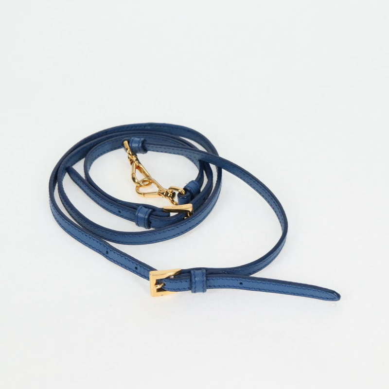 【日本直送】PRADA 尼龍雙肩手提包 藍色金色 正品 127263V-22