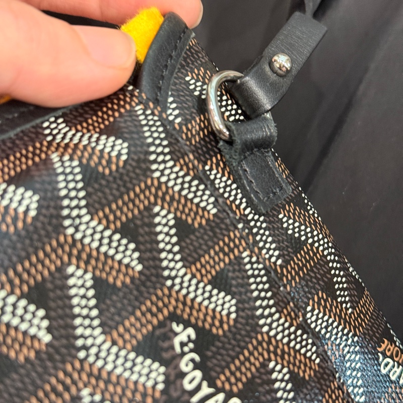 ✨ 超便宜又好用 Goyard 黑色翻蓋長夾錢包 搭配tote 、 hobo-35