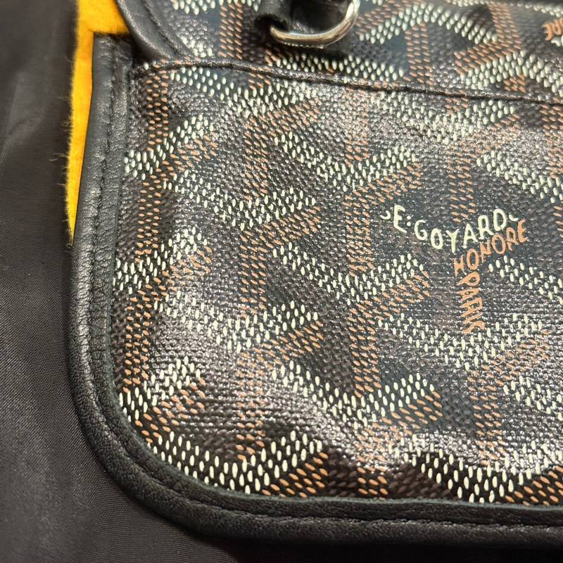 ✨ 超便宜又好用 Goyard 黑色翻蓋長夾錢包 搭配tote 、 hobo-41