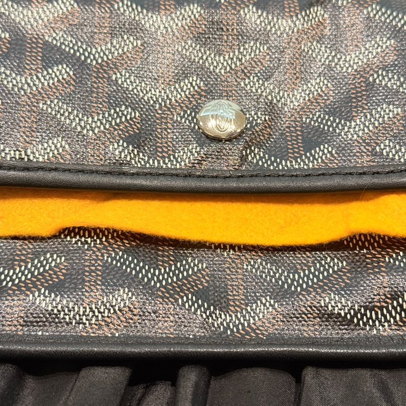 ✨ 超便宜又好用 Goyard 黑色翻蓋長夾錢包 搭配tote 、 hobo-45