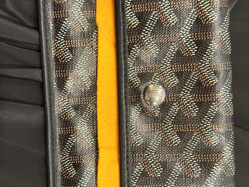 ✨ 超便宜又好用 Goyard 黑色翻蓋長夾錢包 搭配tote 、 hobo-47