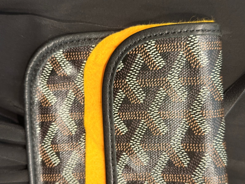 ✨ 超便宜又好用 Goyard 黑色翻蓋長夾錢包 搭配tote 、 hobo-48