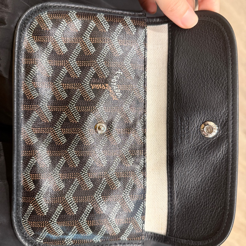 ✨ 超便宜又好用 Goyard 黑色翻蓋長夾錢包 搭配tote 、 hobo-54