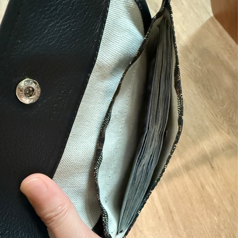 ✨ 超便宜又好用 Goyard 黑色翻蓋長夾錢包 搭配tote 、 hobo-10