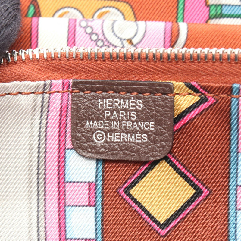 HERMES Azap Long Silkin Havane Around 長版皮夾 W Evercolor 皮革 二手 SHW-3