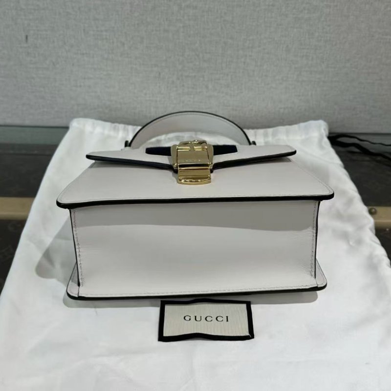 ✨Gucci 塞爾維亞白金小號肩背斜背包 20*14*8 98新 配件塵袋-4