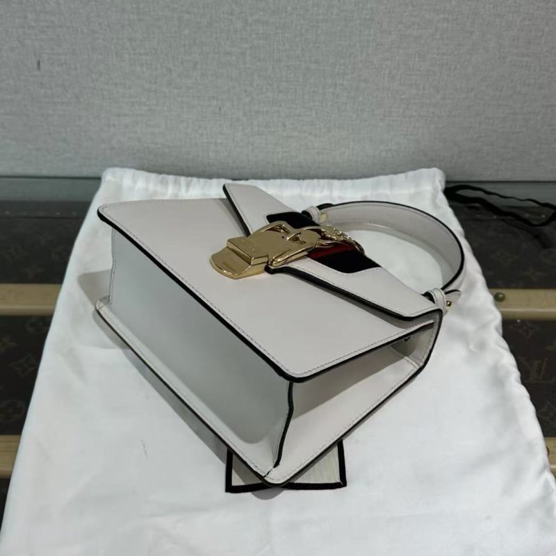 ✨Gucci 塞爾維亞白金小號肩背斜背包 20*14*8 98新 配件塵袋-5