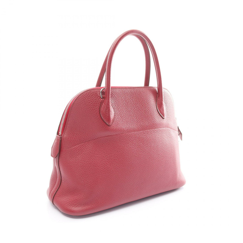 紅色 TC牛皮 Bolide 31 柏莉包 兩用包 □R刻 銀扣 □R Ruby/PHW-1