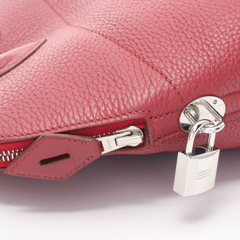 紅色 TC牛皮 Bolide 31 柏莉包 兩用包 □R刻 銀扣 □R Ruby/PHW-4