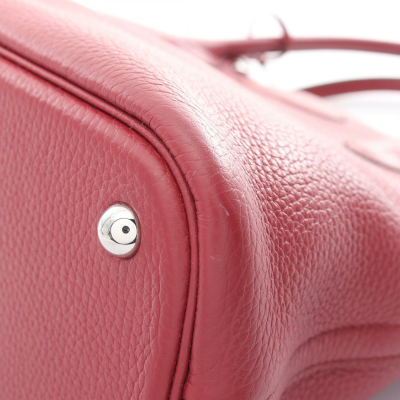 紅色 TC牛皮 Bolide 31 柏莉包 兩用包 □R刻 銀扣 □R Ruby/PHW-5