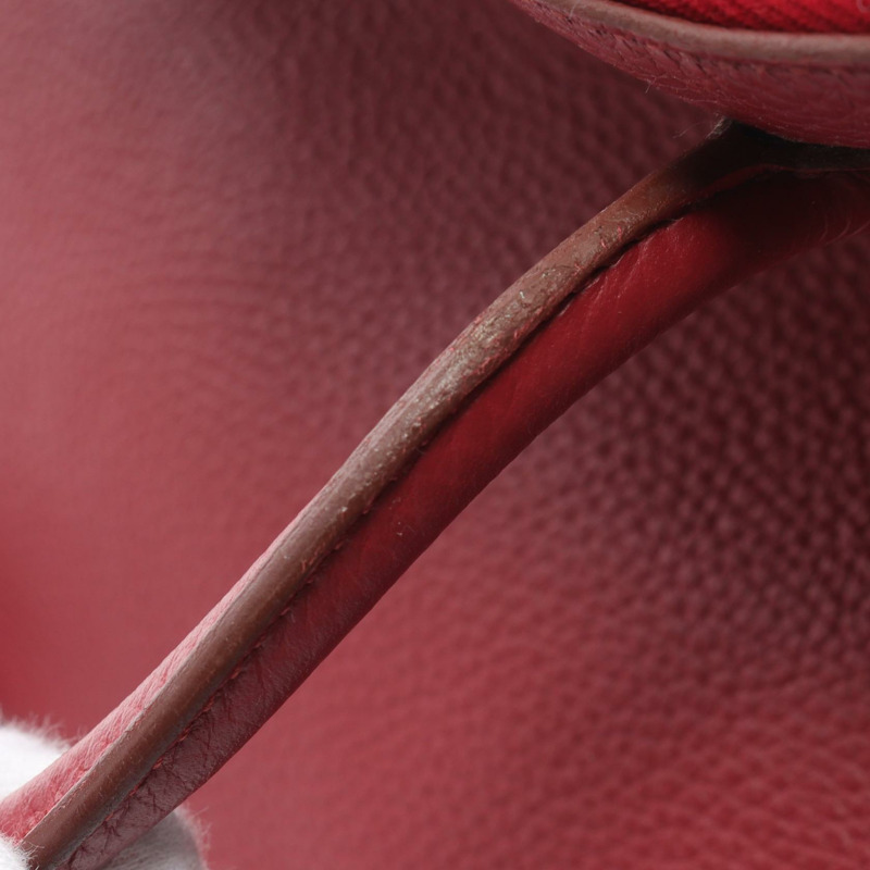 紅色 TC牛皮 Bolide 31 柏莉包 兩用包 □R刻 銀扣 □R Ruby/PHW-6