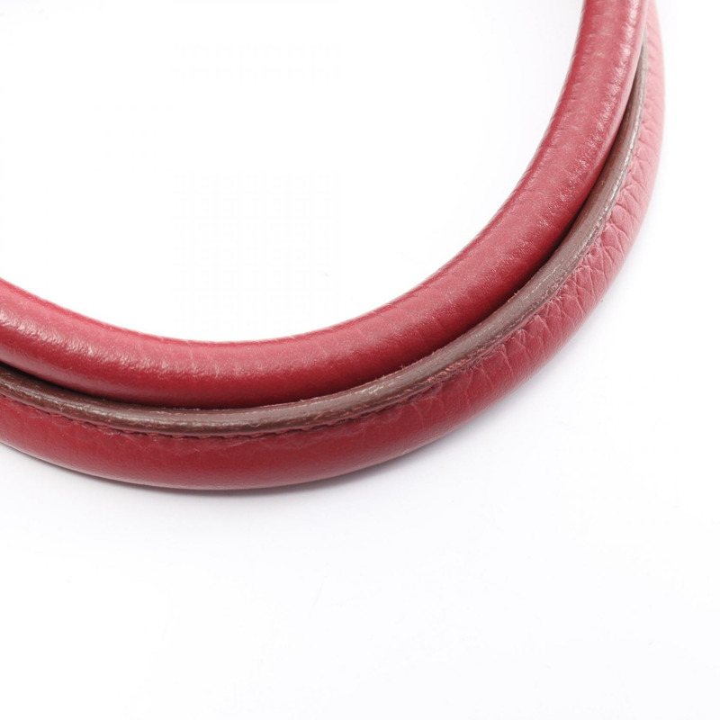 紅色 TC牛皮 Bolide 31 柏莉包 兩用包 □R刻 銀扣 □R Ruby/PHW-7