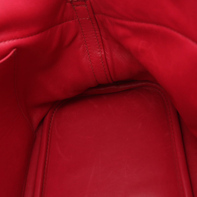 紅色 TC牛皮 Bolide 31 柏莉包 兩用包 □R刻 銀扣 □R Ruby/PHW-9