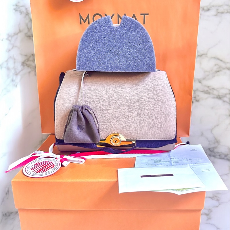 Moynat Rejane.Bag PM絕版氣質沙漠玫瑰 (25cm)-9