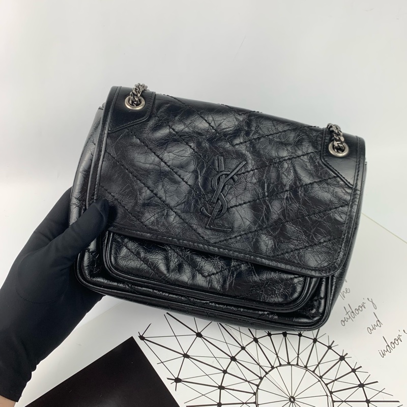 ◻️Ysl Niki baby 黑銀(新款/D釦)-1