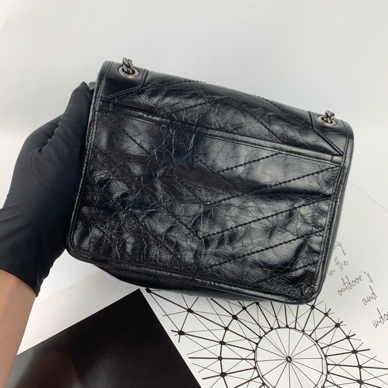◻️Ysl Niki baby 黑銀(新款/D釦)-2