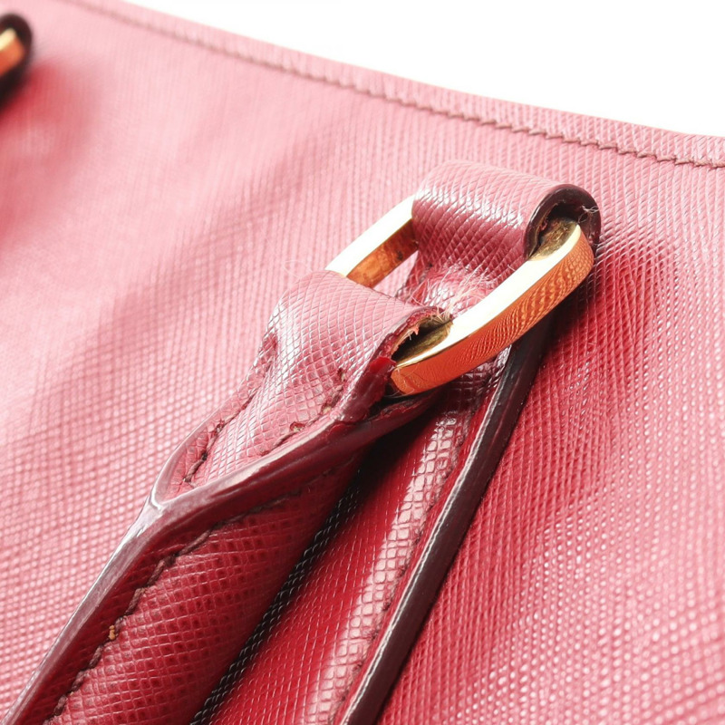 PRADA VIT.DAINO 斜背包 單肩包 手提包 Saffiano 皮革 紅色 二手 女款-7