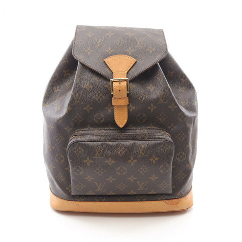 路易威登 Montsouris GM 背包 M51135 字母帆布皮革二手 LV