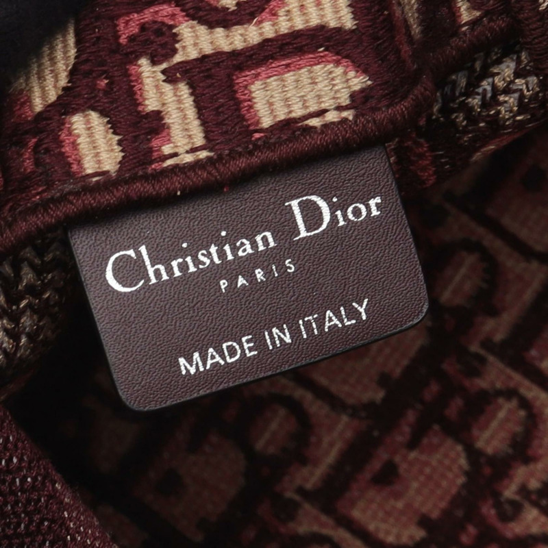 Christian Dior DiorCamp Oblique 肩背包 帆布 皮革 波爾多米色 二手-3