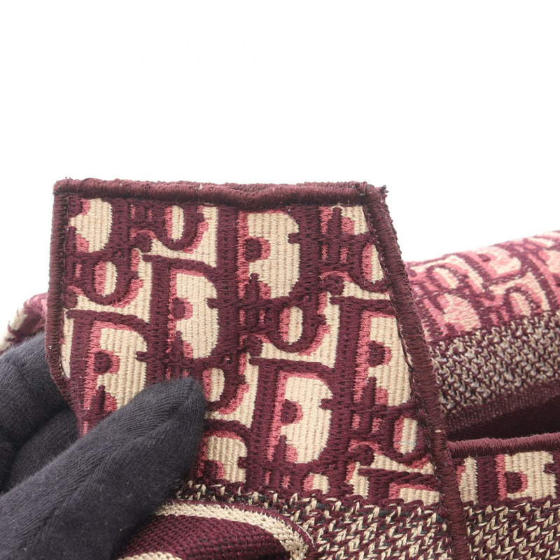 Christian Dior DiorCamp Oblique 肩背包 帆布 皮革 波爾多米色 二手-6