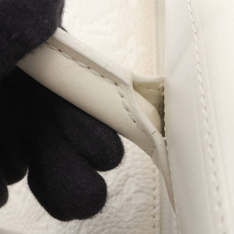 LOUIS VUITTON Steamer PM 手提包 M53279 Monogram Empreinte 皮革白色二手 LV-7