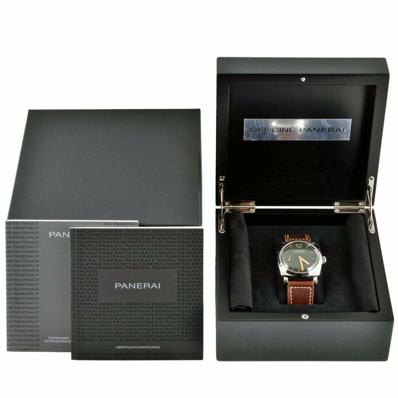 PANERAI PAM00736 Radiomir 腕錶，手動上鍊，綠色錶盤，1940 3日動力儲存，Acciaio Boutique 獨家發售，全球 300 件，男士-8