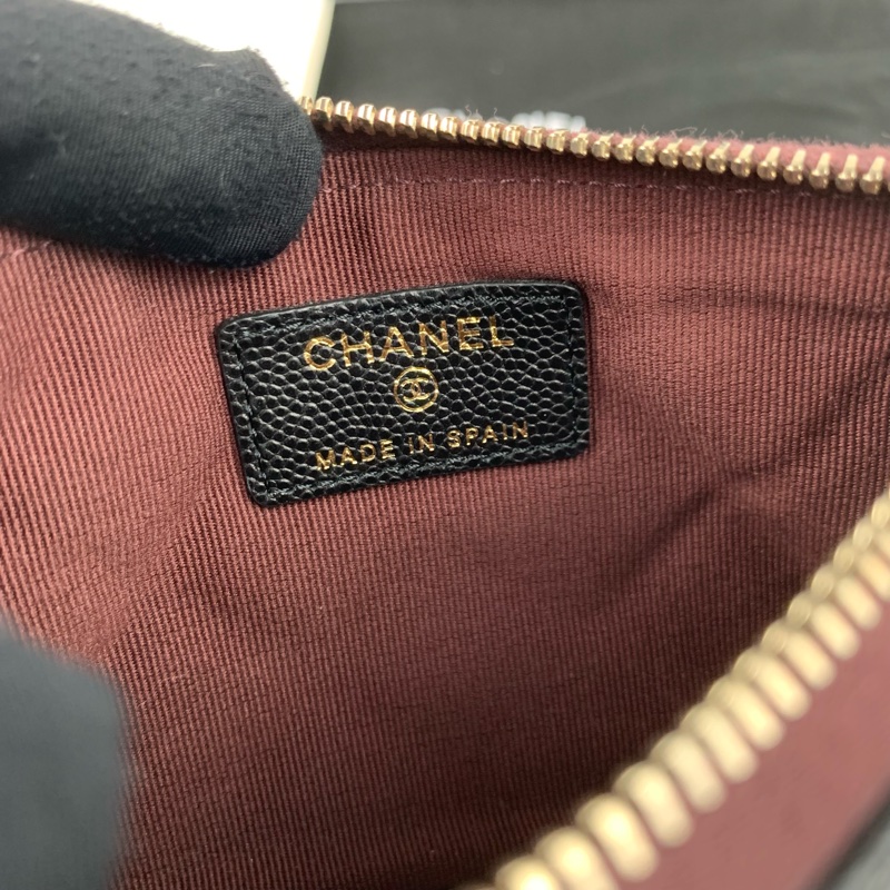◻️Chanel經典荔枝皮一字零錢包（晶片款）-7