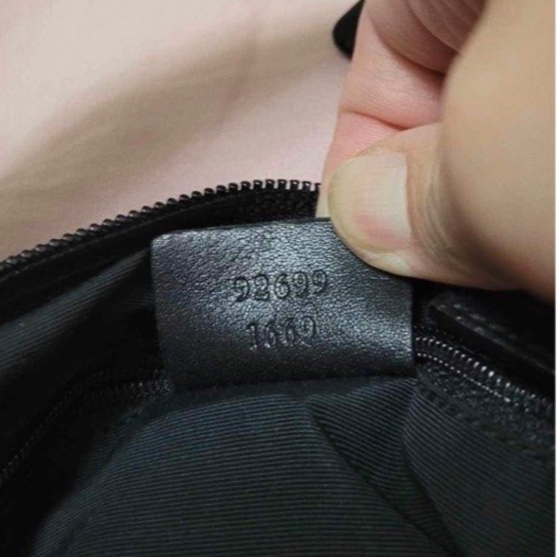 Gucci 黑色老花 hobo包 肩背包 jackie 腋下包-1