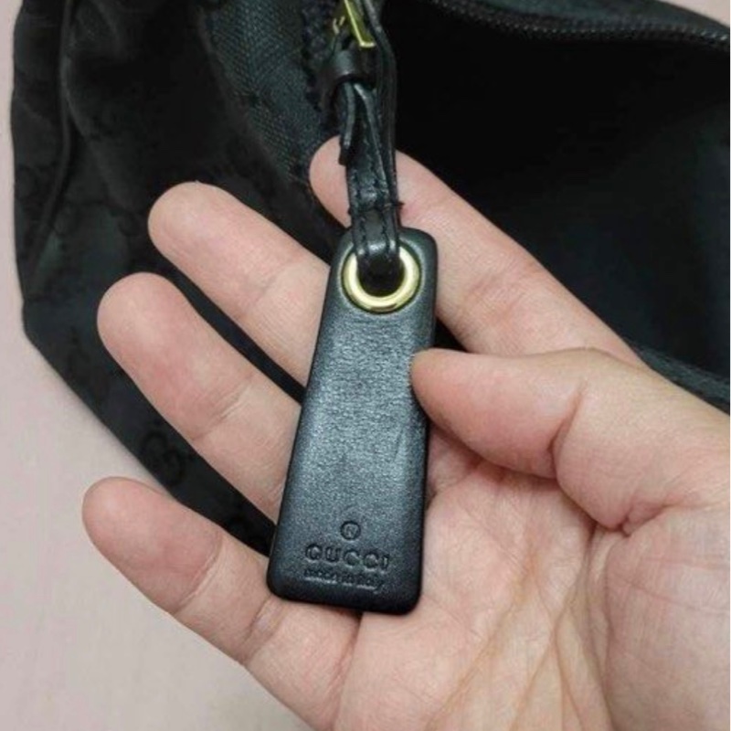 Gucci 黑色老花 hobo包 肩背包 jackie 腋下包-3