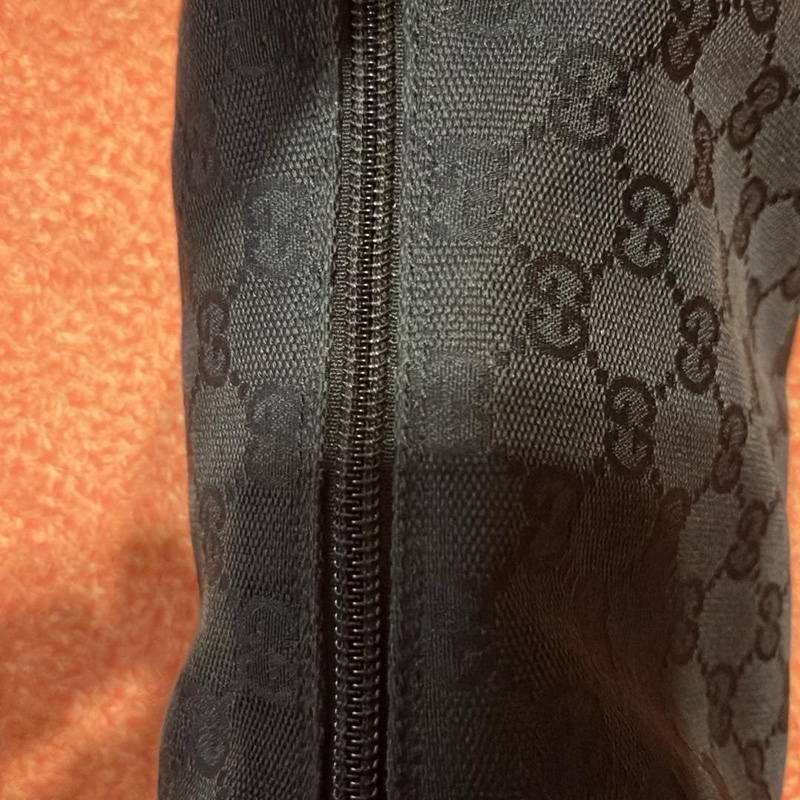 Gucci 黑色老花 hobo包 肩背包 jackie 腋下包-12