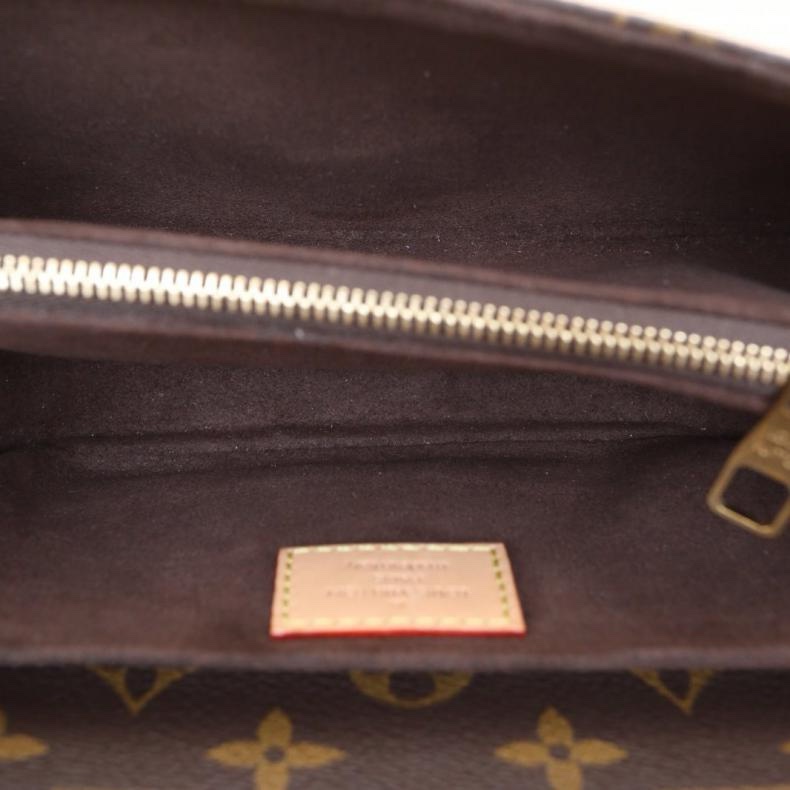 LOUIS VUITTON(路易威登) Metis Pochette East West 橫版郵差包 老花 PVC 金扣 晶片-4