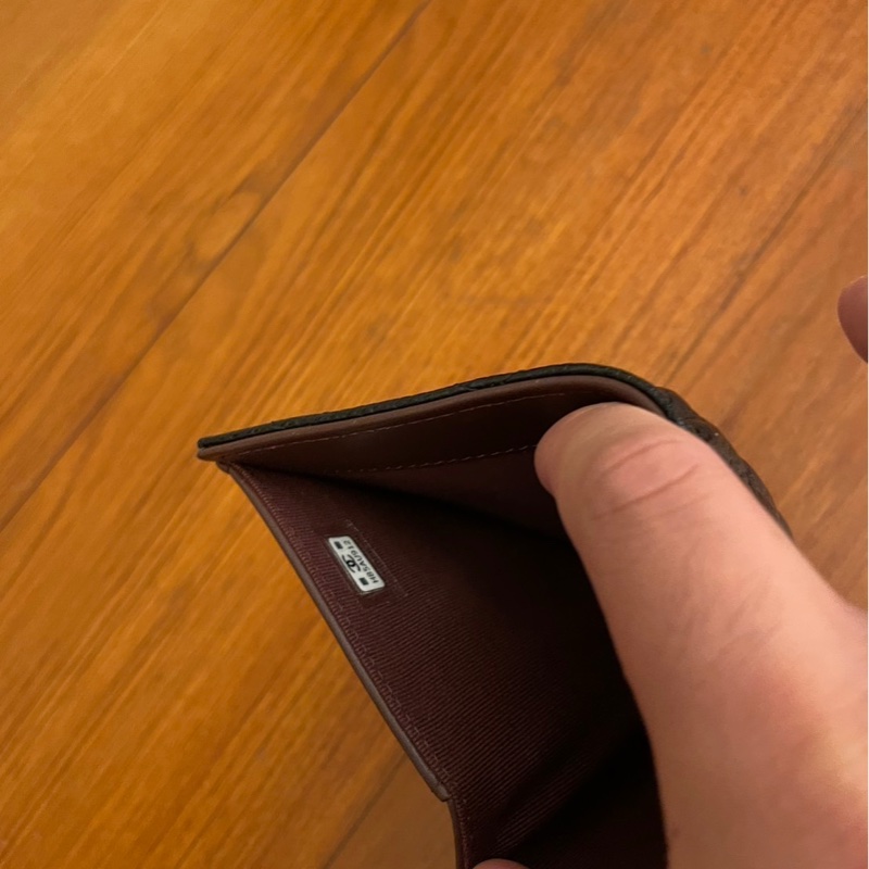 CHANEL 黑荔枝金雙C三折中夾 超級夯-11