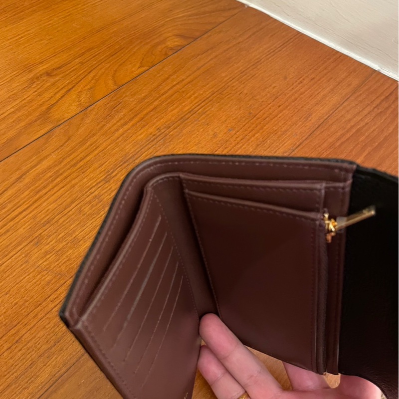 CHANEL 黑荔枝金雙C三折中夾 超級夯-12