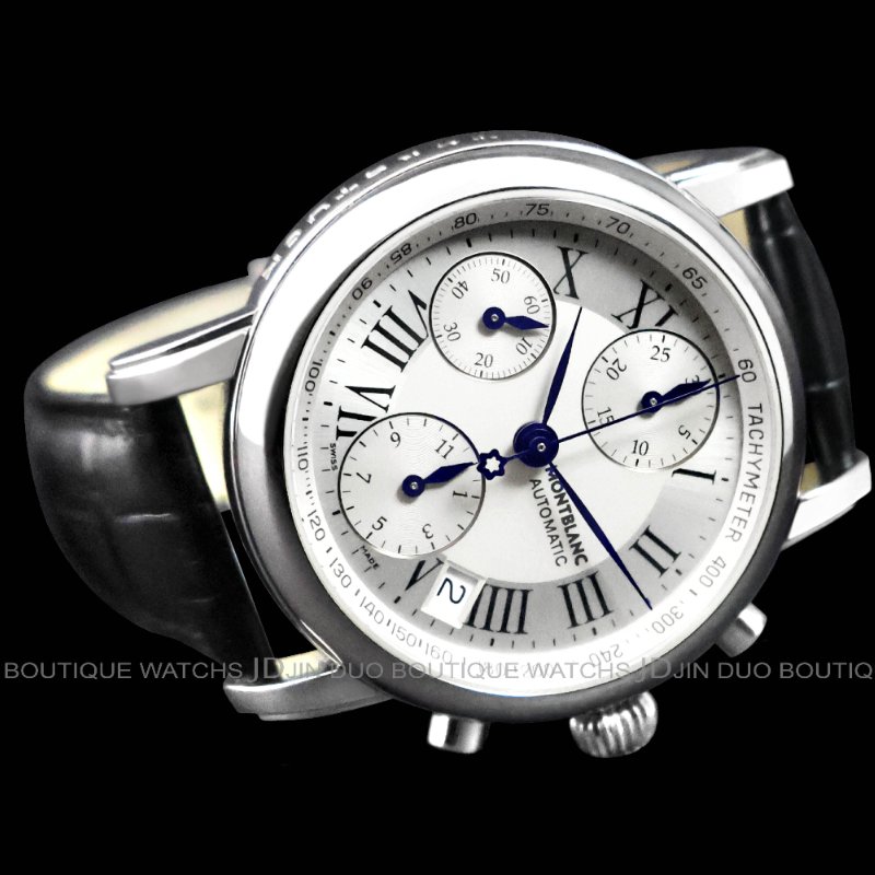 金鐸精品~2450 MONTBLANC 萬寶龍 Ref.7016 STAR 明星系列 自動上鍊計時男錶-1