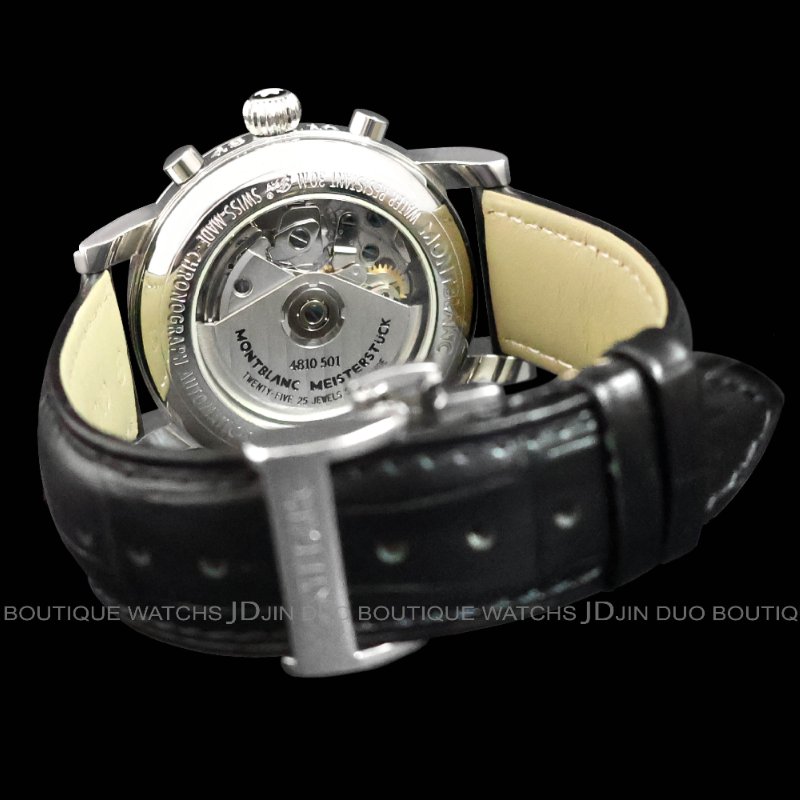 金鐸精品~2450 MONTBLANC 萬寶龍 Ref.7016 STAR 明星系列 自動上鍊計時男錶-2