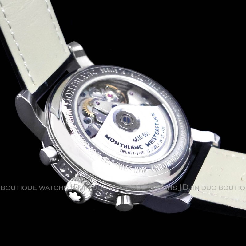 金鐸精品~2450 MONTBLANC 萬寶龍 Ref.7016 STAR 明星系列 自動上鍊計時男錶-4
