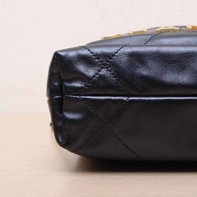 CHANEL(香奈兒) 22Bag Tote托特包 Mini 20cm 黑色  晶片開 金扣-3